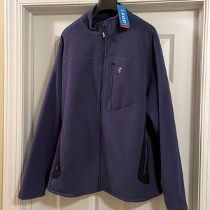 IZOD performx XL navy full zip fleece jacket